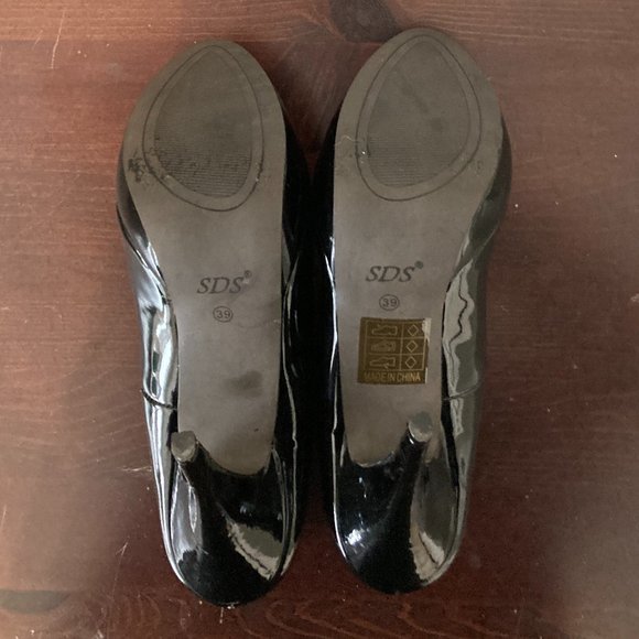 SDS Black Patent Stiletto 39 (8.5 US) - Picture 6 of 11